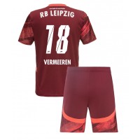 Camisa de time de futebol RB Leipzig Arthur Vermeeren #18 Replicas 2º Equipamento Infantil 2024-25 Manga Curta (+ Calças curtas)